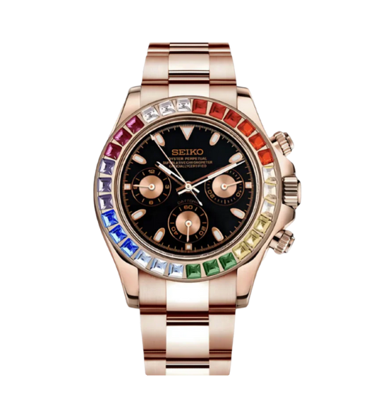 DAYTONA - ROSE GOLD RAINBOW BLACK